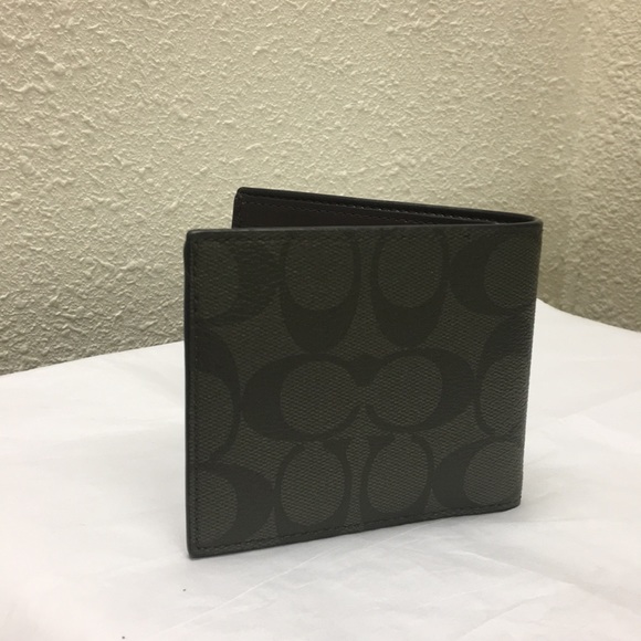 Coach Bags Nwt Coach Id Billfold Wallet In Signature Canvas Poshmark